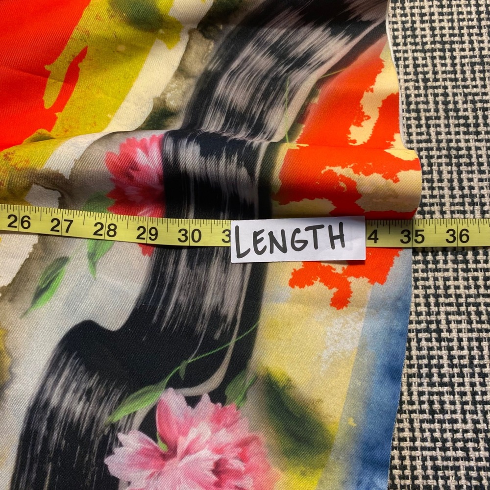 New Milly Scoopneck Circle Dress Art To Wear Abstract Floral Womens 0 Multi - Picture 8 of 10